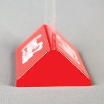 Pyramid Menyhållare A6 Liggande - Röd
