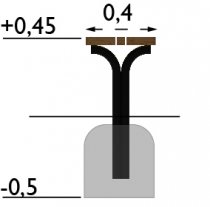 Rörkröken Parkbänk - Barkbrun/Svart