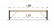 Parkbänk 1890 mm