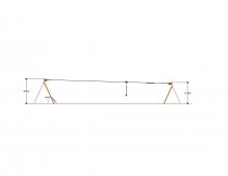 Linbana Mantis 20 meter - Lekutrustning