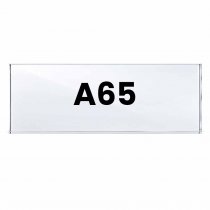 Akrylficka A65 i stående akrylställ