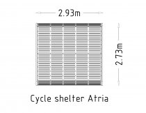 Cykelgaraget Atria ritning