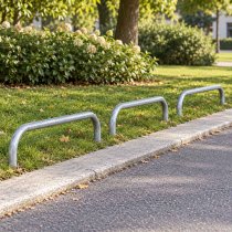 Avgränsningsskydd mot parkområde i stadsmiljö