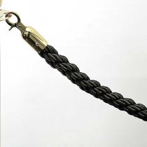 avgräänsningssystem med svart rep och guld