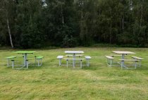 Picknickbord Skagen i tre olika färger Beige Grå grön