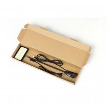 WLED 116 sidobelysning levererad i kartong med armatur och kablar