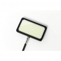 Närbild LED-panel med 116 dioder på WLED 116 mässbelysning