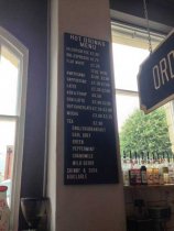 Bokstavstavla i retro stil