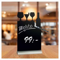 Securit Silhouette Alu Cocktail Bordsskylt