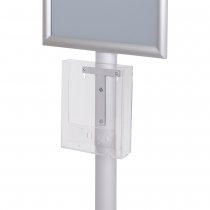 Informationsställ med broschyrhållare