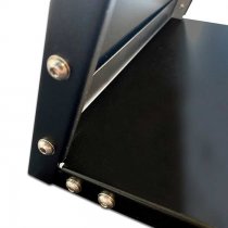 Broschyrställ A4 svart golvmodell för entré och butik