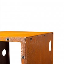 fristående vedställ i corten