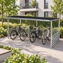 Cykelgarage Capella för 12 cyklar vid flerbostadshus