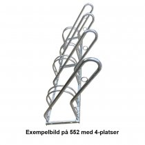 Cykelställ 552 med 6 platser och extra bred plats