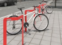 Rosenlund cykelställ fristående pollare