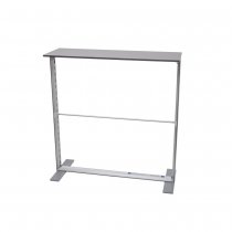 Bakre vy av Brightbox Fold&Go mässdisk utan frontpanel