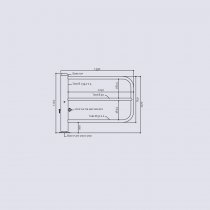 Dimensioner vägbom 1,4 meter