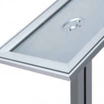 Displayställ A4 närbild 37 mm profil på snäppram
