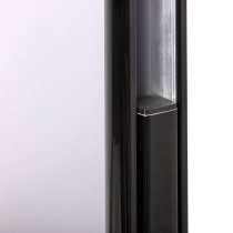 Stort dubbelsidigt affischställ med snäppramar