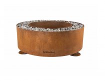 Luna eldstad - Rund eldplats i Corten ø 119 cm