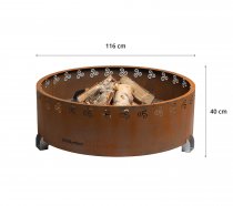 Eldstad Legend XL i Cortenstål - ø 116 cm