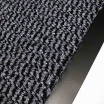 Entrématta Faro 80x120 cm svartmelerad torkmatta antracitmelerad entrematta med kant