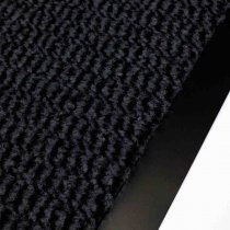 Matta Faro 90x60 cm svartmelerad torkmatta svart torkmatta med kant
