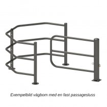 Fast passagesluss med vägbom