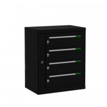 Boxicon Lynx 1x4 - svart postbox