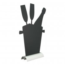 Champagne och champagneglas i griffel