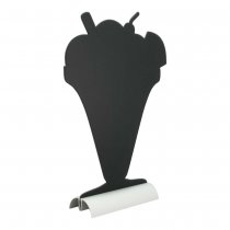 Menyställ för glasskiosk