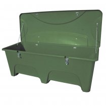 Förvaringslåda och redskapslåda med lock och kätting