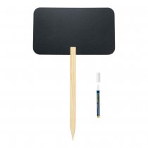 Griffeltavla på träspett rektangel