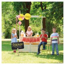 Rektangulär dubbelsidig griffeltavla på träspett