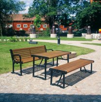 Bänk till park