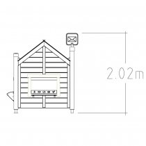 Postkontor lek ritning sidan