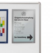 Magnetisk dokumenthållare för A4 med silverkant