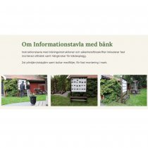 Informationstavla med träningsinstruktioner