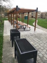 Pergola 4 delar - Paviljong för nedgrävning