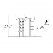 Lekställning barn utomhus mått