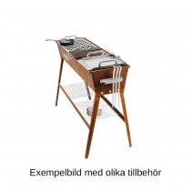 Grill med olika tillbehör