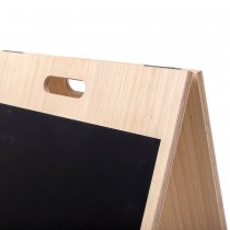 Attraktivt trä A-ställ för att marknadsföra menyer utanför caféer