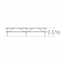 Långt picknickbord dimensioner sidan