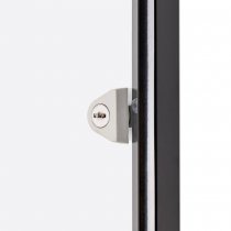 Skyltskåp 1xA4 med lås - Basic - Svart