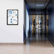 Prisvärd anslagstavla med lås för 4 st A4