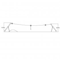 Linbana Dino - Enkelväg åkriktning utan plattform