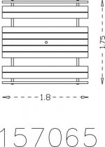 Ljung Bänkbord med ryggstöd - 180 cm