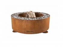 Luna eldstad - Rund eldplats i Corten ø 119 cm