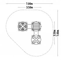 Kläggerställning säkerhetsområde enligt EN 1176