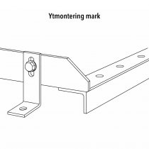 Skiss på förankringsvinkel i cykelställ 500